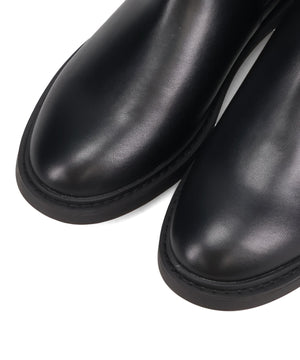 アーモンドトゥフラットサイドゴアブーツ/52405