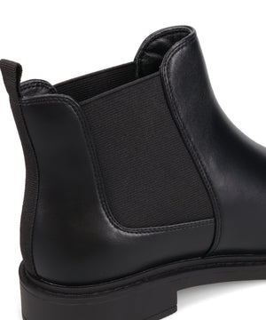 アーモンドトゥフラットサイドゴアブーツ/52405