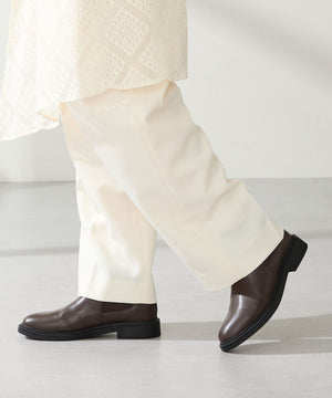 アーモンドトゥフラットサイドゴアブーツ/52405