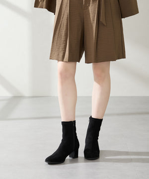 チャンキーヒールストレッチブーツ/52406