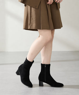 チャンキーヒールストレッチブーツ/52406