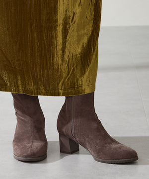 チャンキーヒールストレッチブーツ/52406