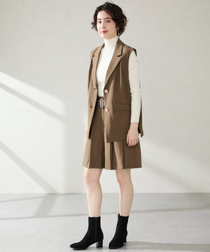 チャンキーヒールストレッチブーツ/52406