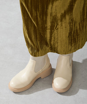 【カタログ掲載アイテム】リブニットバックジップブーツ/52407