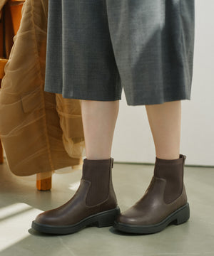 【カタログ掲載アイテム】リブニットバックジップブーツ/52407