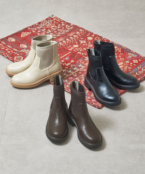 【カタログ掲載アイテム】リブニットバックジップブーツ/52407