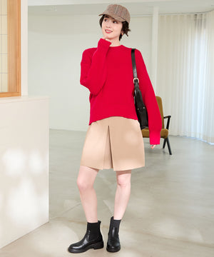 【カタログ掲載アイテム】リブニットバックジップブーツ/52407