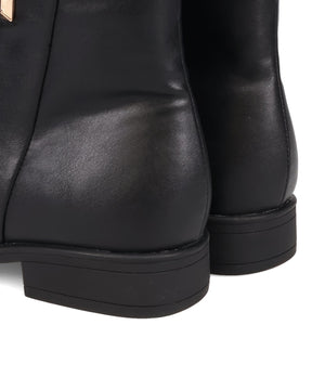 プチメタルフラットショートブーツ/52408