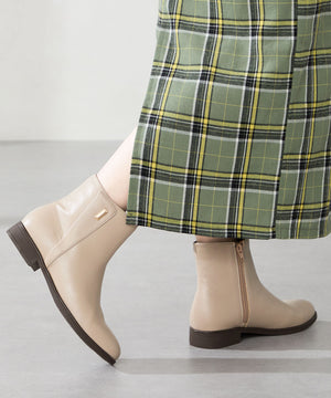 プチメタルフラットショートブーツ/52408