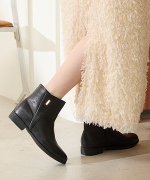 プチメタルフラットショートブーツ/52408