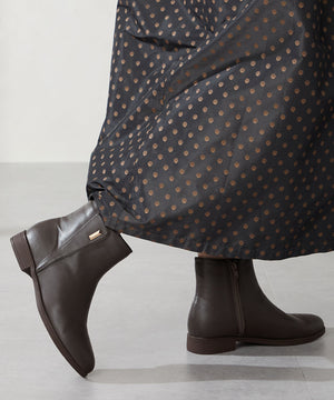 プチメタルフラットショートブーツ/52408