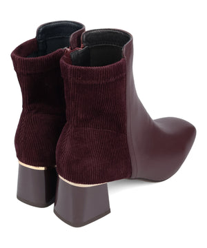 【WEB先行予約/11月下旬発売予定】コーデュロイコンビショートブーツ/52410