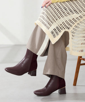 【WEB先行予約/11月下旬発売予定】コーデュロイコンビショートブーツ/52410