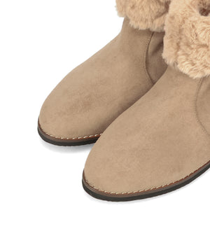 たっぷりファーウエッジソールブーツ/52411