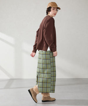 たっぷりファーウエッジソールブーツ/52411