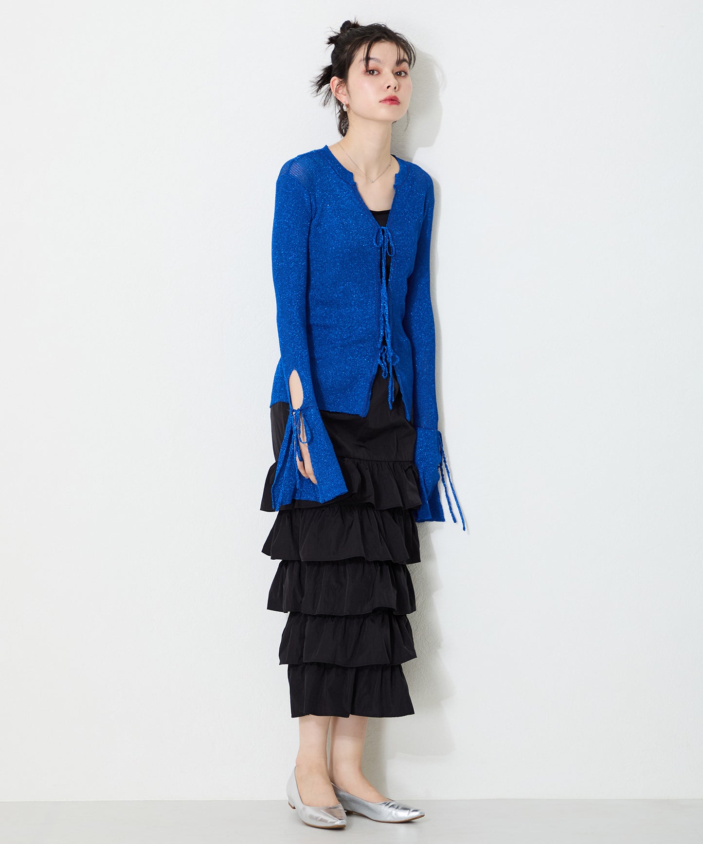 【WEB限定】アシンメトリーデザインフラットパンプス/55102