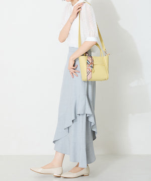 【WEB限定】アシンメトリーデザインフラットパンプス/55102