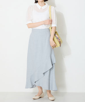 【WEB限定】アシンメトリーデザインフラットパンプス/55102