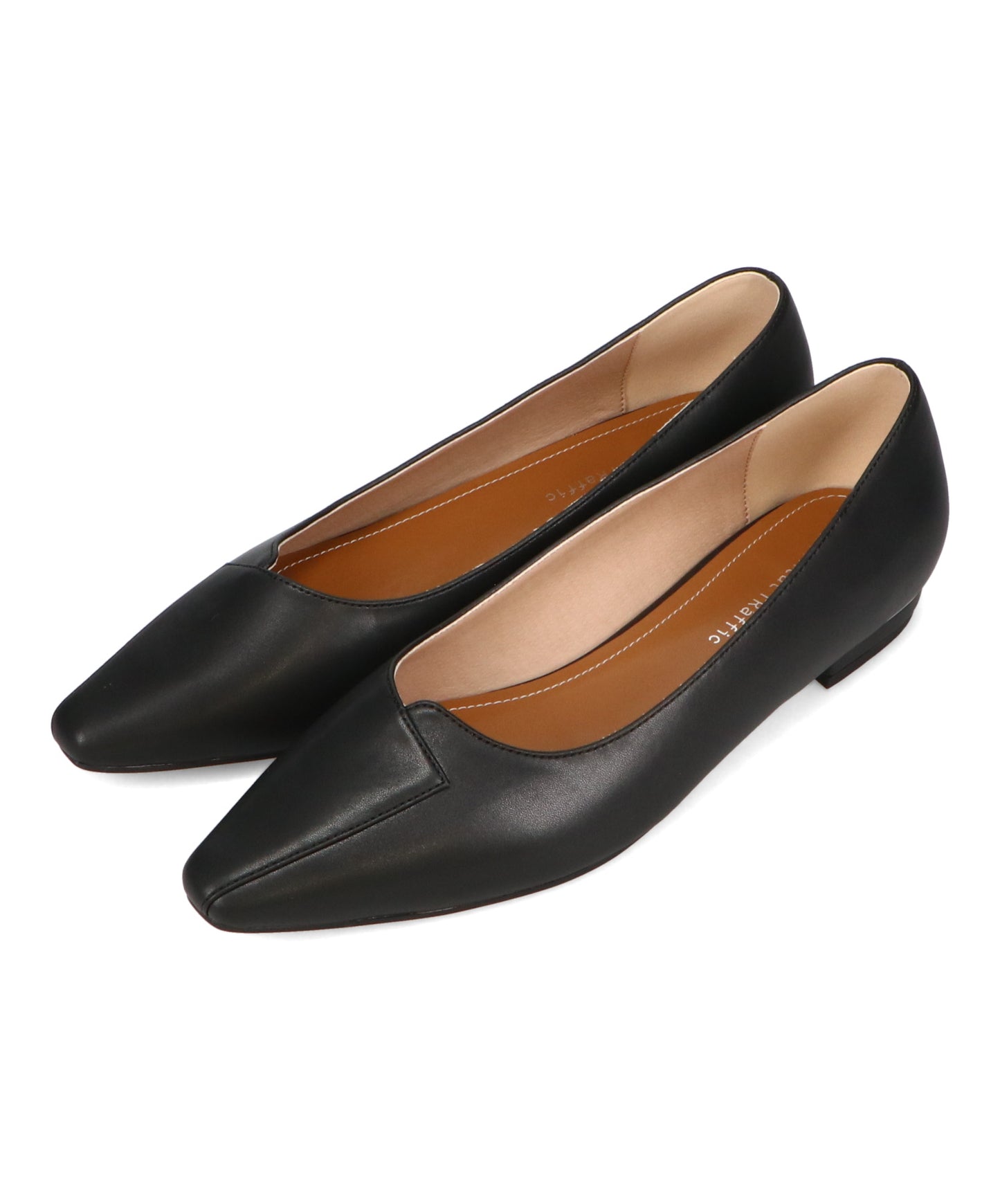 【WEB限定】アシンメトリーデザインフラットパンプス/55102