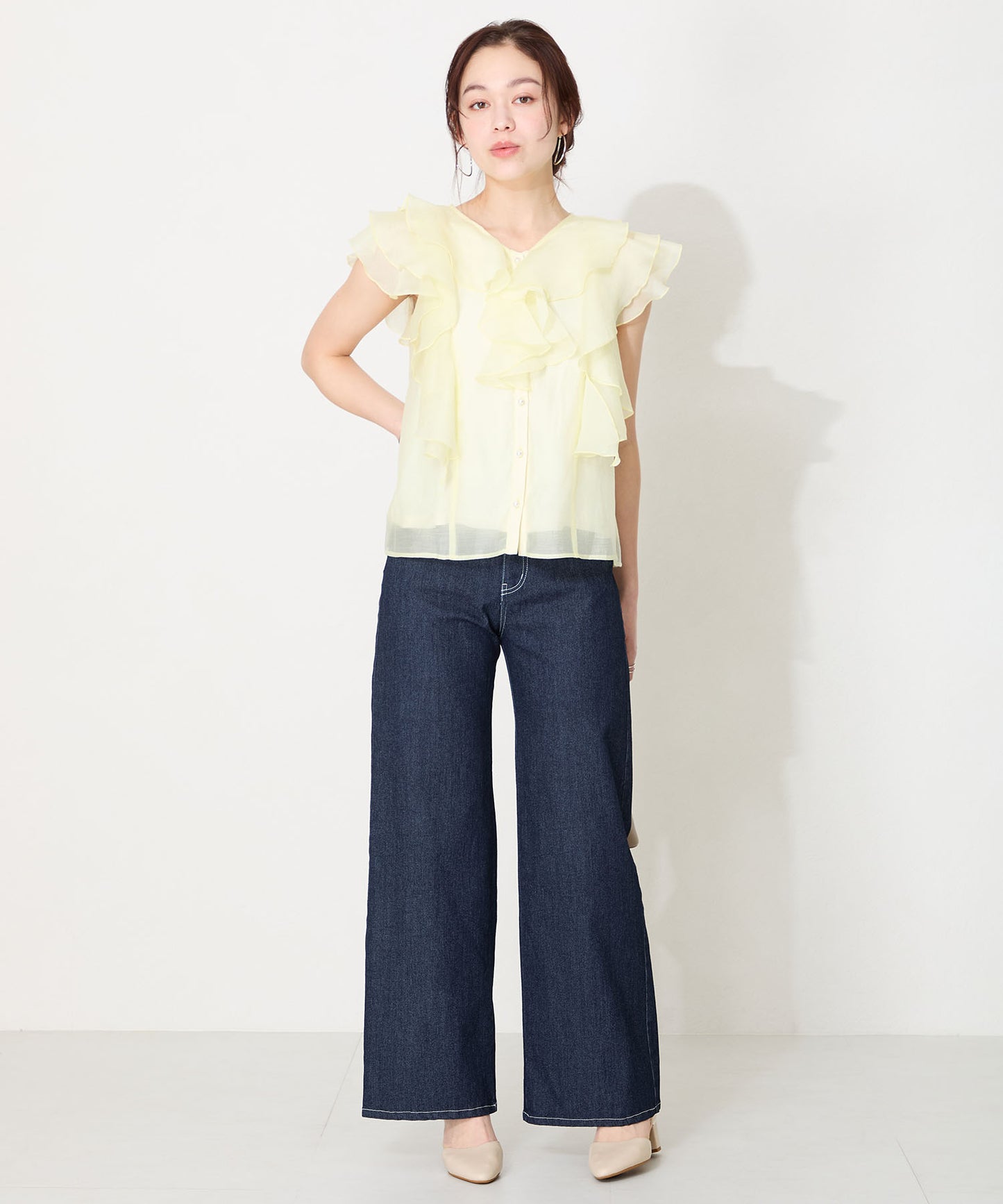 【WEB限定】アーモンドトゥセパレートパンプス/55103