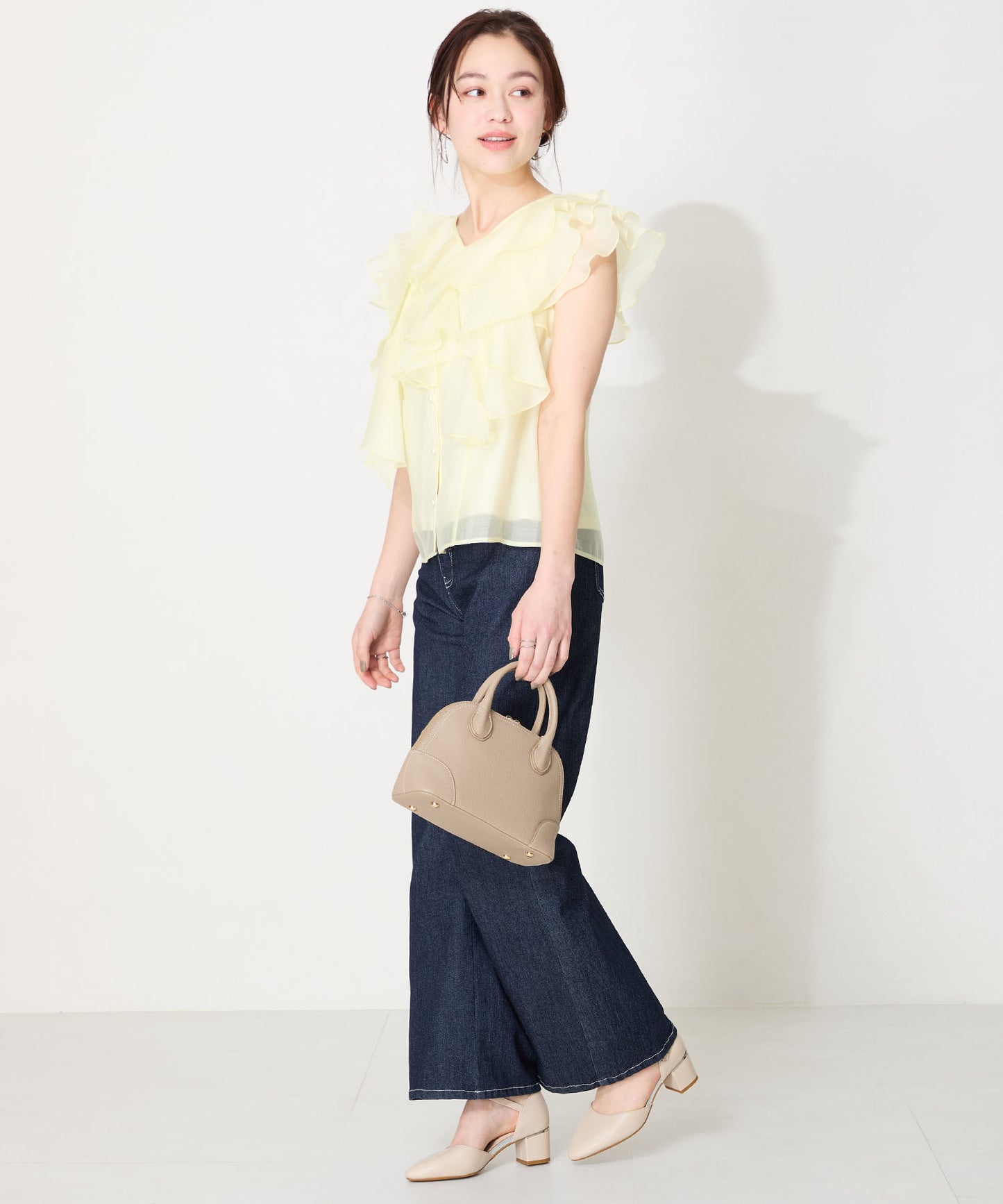【WEB限定】アーモンドトゥセパレートパンプス/55103