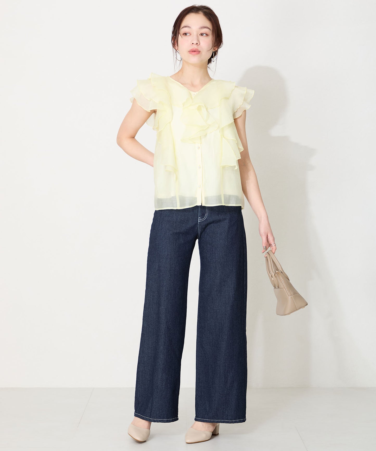 【WEB限定】アーモンドトゥセパレートパンプス/55103