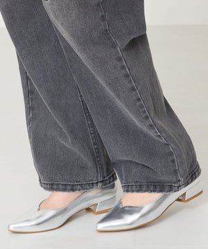 【WEB限定】スリットカットポインテッドトゥヒールパンプス/55105