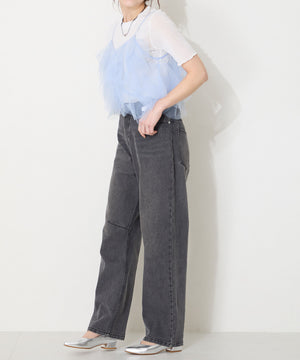 【WEB限定】スリットカットポインテッドトゥヒールパンプス/55105