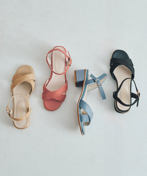 【WEB限定】クロスストラップメタリックラインサンダル/55201