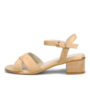 【WEB限定】クロスストラップメタリックラインサンダル/55201