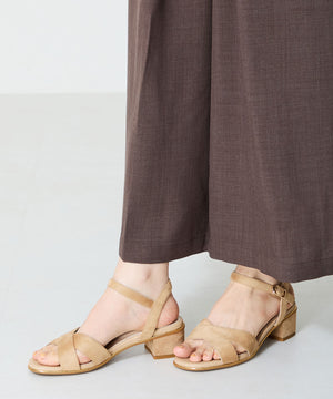 【WEB限定】クロスストラップメタリックラインサンダル/55201