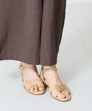 【WEB限定】クロスストラップメタリックラインサンダル/55201