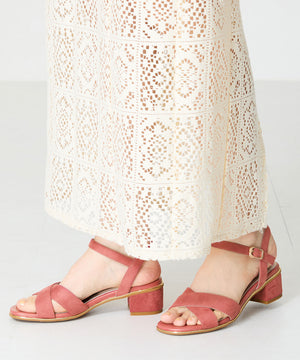 【WEB限定】クロスストラップメタリックラインサンダル/55201