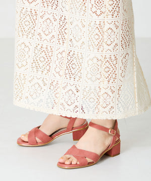 【WEB限定】クロスストラップメタリックラインサンダル/55201