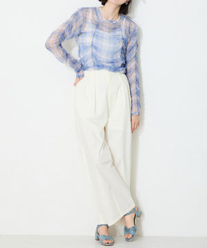 【WEB限定】クロスストラップメタリックラインサンダル/55201