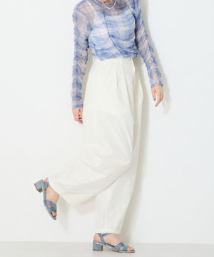 【WEB限定】クロスストラップメタリックラインサンダル/55201