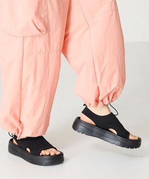 【Fit meサンダル】サイドオープンニット厚底サンダル/55207