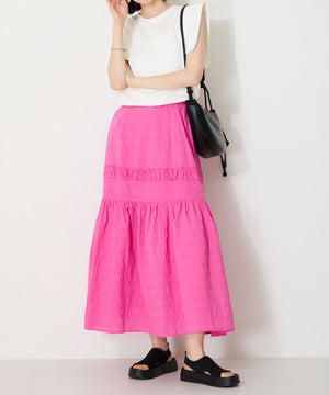 【Fit meサンダル】サイドオープンニット厚底サンダル/55207