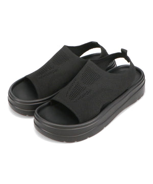 【Fit meサンダル】サイドオープンニット厚底サンダル/55207