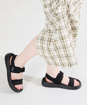 【Fit meサンダル】ニットダブルベルトサンダル/55208