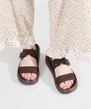 【Fit meサンダル】ニットダブルベルトサンダル/55208