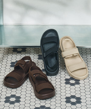 【Fit meサンダル】ニットダブルベルトサンダル/55208