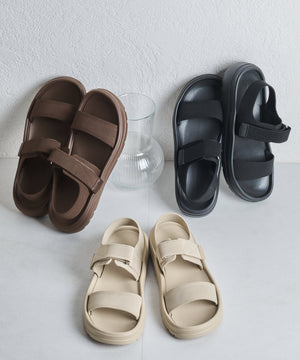 【Fit meサンダル】ニットダブルベルトサンダル/55208