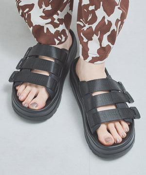 【Fit meサンダル】3本ベルトスライドサンダル/55209