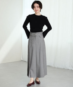 【WEB限定】ラインメタルパーツポインテッドトゥパンプス/55304