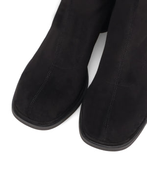 【WEB限定】ピタッとフィットスエードヒールロングブーツ/55502