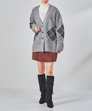 ベルトデザインスエードカバーロングブーツ/55505