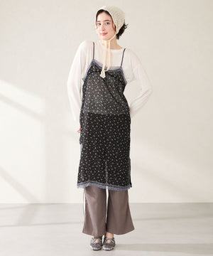 ラインストーンチュールミュールパンプス/56103