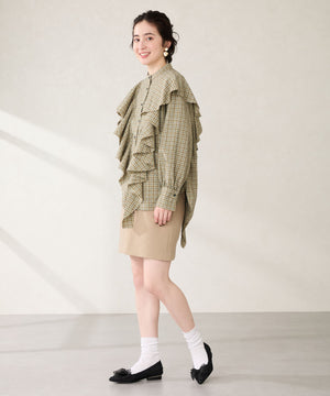 チュールリボンツイードパンプス/56106