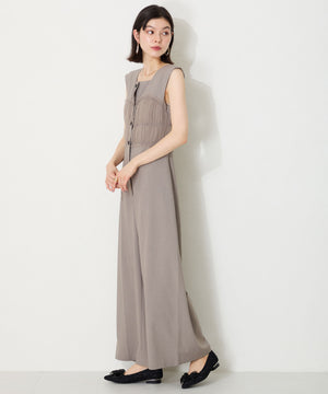 チュールリボンツイードパンプス/56106